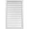Ekena Millwork Vertical Surface Mount PVC Gable Vnt: Non-Functional, w/2"W x 1-1/2"H, Brickmould Frame, 26"W x 42"H GVPVE26X4202SN - alternate 1